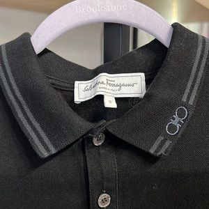Salvatore Ferragamo black polo